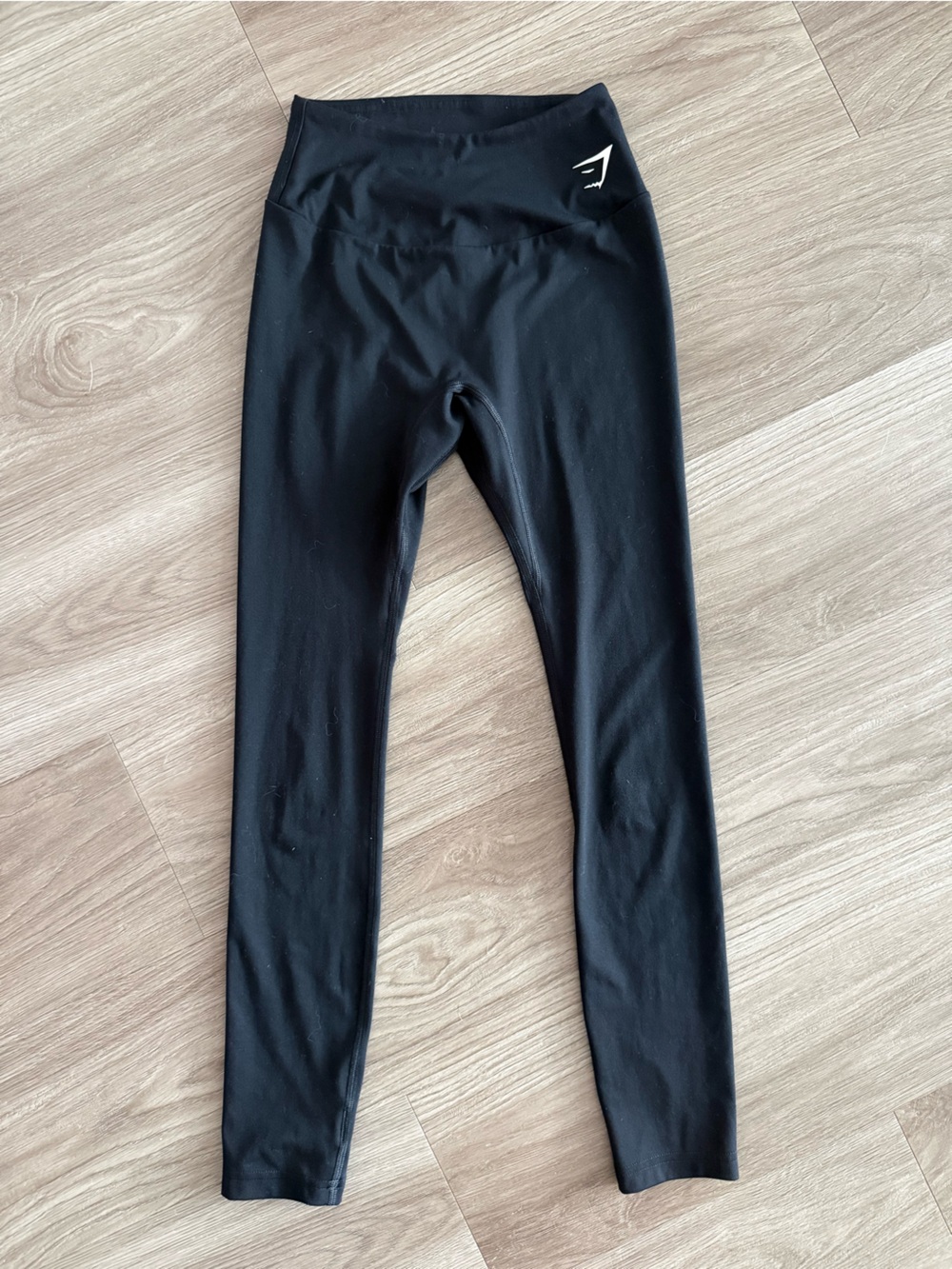 Gymshark Black High-Waist Leggings with Logo